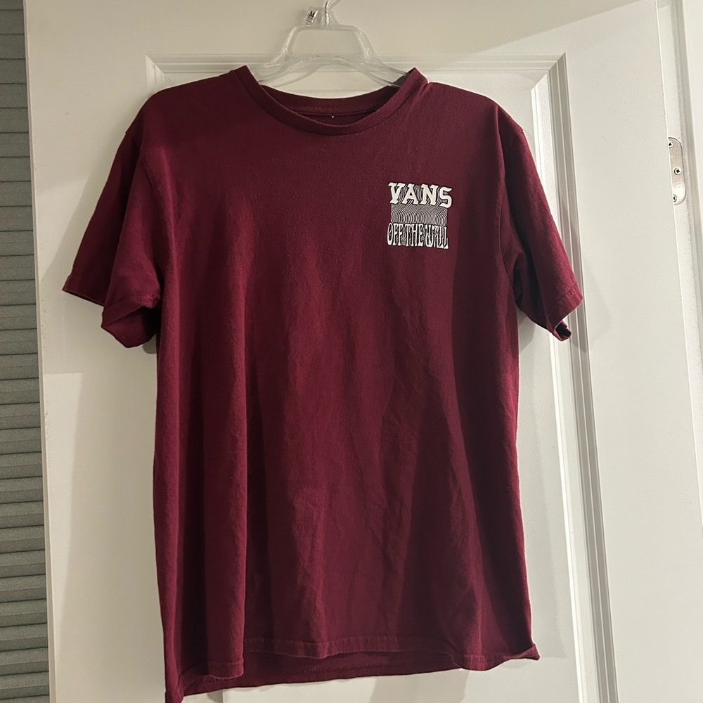 Vans Red Short Sleeve Tee Classic Style